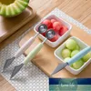 2 in 1 Dual-Head Fruit Carving Gadge Knife Kitchen Fruit Platter Cream Ball Spoon FAI DA TE Carving Watermelon Cutter Slicer