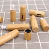 Rotolo di bambù portatile sulla finestra aperta Bottiglie di olio essenziale di vetro creativo Mini imbottigliamento cosmetico vuoto