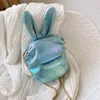 Laser cuir sacs de messager lapin en forme de femmes épaule dames sac à main sac à main classique élégant bandoulière sac à bandoulière