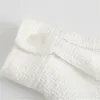 BLSQR Veste blanche pour femmes Vêtements d'automne Casual Vestes en tweed à simple boutonnage Femme Veste 210430