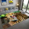 3D-luipaard patroon grote tapijten voor woonkamer luxe dier tapijten slaapkamer zachte spons badkamer keuken vloermat deurmat 210626