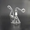 Glass Tornado Bong Hookahs Recycler Oil Rigs Smoking Pipes Chicha Water Beaker bong With 14mm banger nail and glass oil burner pipe