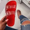 Vrouwen Platform Slippers 2024 Zomer Nieuwe Casual Transparante Slang Sandalen Damesmode Trend Strand Ademende Slippers Dames Schoenen