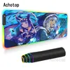 Mouse pads repousa de pulso anime hololive bonito mousepad jogador comtuper rgb mesa tapete grande almofada kawaii jogos de jogo laptop laptop