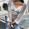 autumn French romance V-neck Ruffle Crop Top women T-shirts Elegant office lady white loose Slim lace tee shirt mujer 210518