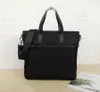 Herr Black Waterproof Nylon Designer Portfölj Laptop Bag stor kapacitet Klassisk Fashion Office Handbag3332