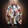 6 Stil Mode Spring Print Casual Jacket Mens Japanska Streetwear Designer Kläder Plus Asiatisk Storlek M-XXXL 4XL 5XL 210811