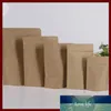 Presentförpackning 13 * 21 + 4 20st Brown Self Kraft Paper Bags Stå upp för gåvor godis och godis smycken detaljhandel paket papper1 fabrikspris expert design kvalitet senaste stil