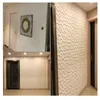 10PCS 3D Naklejki ścienne dekoracyjne panele klejenia domowe sypialnia wystrój wodoodpornego tapeta salon łazienka kuchnia telewizja 220217