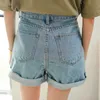 Genayooa Denim High Waist Shorts Jeans Sommar Koreansk Kvinnor Casual Kvinnors Kort Feminino 210724