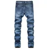 Pantalons grande taille pour hommes New Mans Mens Skinny Jean Loose Straight-leg Distressed Ripped Male Hip-hop Deinim Men Scratch Jeans308r