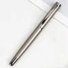 BallPoint Pennor Lyxkvalitet Svart Titanium Matel Present Roller Ballpen Business Office Schweiz Frosted Signature Ink