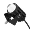 Universal Motorcykel LED-strålkastare Lysning Projektor Lens Dual Color ATV Scooter Driving Racer Light Auxiliary Spotlight Lampa