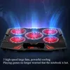 17 дюймов Gaming Cooler 5 Speed ​​Вентиляторы Светодиодный экран 2 USB-порт 2400RPM Охлаждающий прокладки Ноутбук Стенд ноутбука