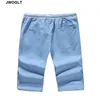 Summer Casual Shorts Fashion Drawstring Waist Korean Style Man Short Joggers Knee Length Bermuda Shorts 4XL 5XL 210412