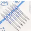 Simple Beurre Ours Presse Stylo Dessin Animé Gel Stylos définit 0.5mm Étudiant Signe D'examen 6 en 1 kit 2 styles