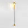 Vägglampor LED Golden Lamp Art Copper Sconce Iron Light Fixture Heminredning För Sovrum Modern Interior Trappa Aisle