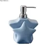 Bottiglia di sapone in ceramica Bottiglia di essenza Schiuma liquida Dispenser di sapone Dispenser per lavaggio a mano da cucina Bottiglia di shampoo Accessori per il bagno 211130