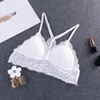 Sports Bra Sexy Women Floral Sheer Lace Bralette Yoga Bustier Crop Top Padded Lined Gym Sportswear Outfit