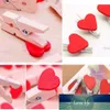 20pcs 귀여운 kawaii 사랑 하트 나무 클립 옷 사진 종이 peg 핀 clothespin 공예 클립 파티 장식 공장 가격 전문가 디자인 품질 최신 스타일