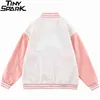 Hiphop denim jas 2021 mannen streetwear anime girl bear bomber jas harajuku katoen herfst jeans jas jas uitloper rits y1106