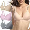 Hot solid Soft Women's Seamless mother bra Maternity Bra Push Up Feeding underwear Comfort Sleep Bralette maternity nursing bra Y0925