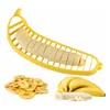 Vegetable Kitchen Tool Dining Bar Home Garden Drop Delivery Banana Slicer Chopper Cutter Peeler Fruit Salad Sundaes Cereal Easy DD023