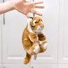 Tigers lions Plush Keychain pendants creative cute car key chain lovers cartoon bag Pendant stuffed dolls Kids Toys Baby Birthday Gift For Children 640630273233