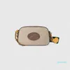 Umhängetasche Vintage Messenger Bags Damen Handtasche Kamera Stil Geldbörse Luxus Beige Canvas Handtaschen Leder Clutch Mode Cross Body 669