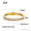 Beaded Strands BOEYCJR 3/4/5mm Zircon Tennis Chain Bracelet Bangles & Bracelets Handmade Jewelry Energy For Women Or Men Fawn22