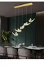 Modern Art Duplex Building Lobby Staircase Chandelier Lamps Lighting Nordic Golden Dimmable Long Chassis Restaurant Led