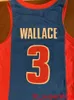 100% costurado #3 Ben Wallace Basketball Jersey Blue Men Women Youth Número personalizado Nome Jerseys XS-6XL