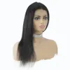 13x4x1 Lace Wigs T Part Malaysian Remy Straight Human Hair Wig Natural Black Pre Plucked For Women