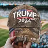 U.S 2024 Trump Presidential Val Presidentval Valet Cap Trump Hat Baseball Cap Justerbar Speed ​​Rebound Cotton Sports Cap Wholesale