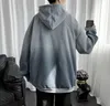 Dégradés coréens hommes sweats à capuche automne hiver hommes sweats à capuche mode homme streetwear pulls décontractés 211014