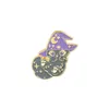 Animal Assistant Chat Alliage Collier Broches Dessin Animé Mignon Kiity Planète Badge Bijoux Accessoires Émail Lune Vêtements Chapeau Filles Pins Wh238n