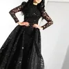 Casual Dresses Formal Evening Prom Beading For Women Female Ladies Party Long 2022 O-Neck Light Black Ball Gown Floor-Length Clothes