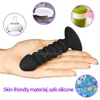 Wireless Remote Control Anal Plug Bead Dildo Vibrator Suction Cup Butt Plug Male Prostate Massager Vibrator Sex Toys 210720