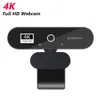 4K 2K 1080P Full HD Webcam USB3.0 Mise au point automatique Caméra Web PC Ordinateur WebCamera Diffusion en direct Appel vidéo Conférence Travail