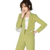 Ropa profesional de mujer coreana de primavera Pantalones cortos de traje de talla grande S-XL de alta calidad de dos piezas 210527