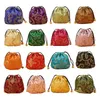 24pcs Silk Jewelry Pouch Small Satin Coin Purse Chinese Brocade Embroidered Drawstring Gift Bag for Ring / Earring