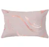 Последний корпус подушки 30x50 см, розовый розовый золотой геометрический печать стиль выделения стиля, текстурированные подушки для дома для дома, поддержка пользовательского логотипа