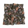 7 Kolory Kobiety Moda Cienka Wiskoza Szalik Afryki Retro Rose Floral Hidżab Szale i okłady Pashmina Fuldards Echarpe