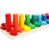 Trä Math Toy Board Montessori Counting Board Preschool Learning Leksaker för Barn Presenter