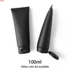 100ml Matte Black Empty Squeeze Bottle 100g Cosmetic Container Body Cream Lotion Travel Package Plastic Soft Tube good qty4758611