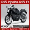 Corps de moulage par injection pour HONDA CBR-250R CBR 250R 250 R CC Carrosserie 58No.18 250CC CBR-250 CBR250R MC41 11 12 13 14 15 CBR250 Noir mat 2011 2012 2013 2014 2015 Carénage OEM