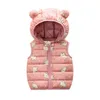 Automne Enfants Warm Down Gilet Bébé Épaissir Gilet Enfants Survêtement Vêtements D'hiver Garçons Filles À Capuche Vestes 211203