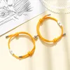 Link Chain Paar Match armbanden Sun Moon Magnetic Bracelet Sets Friends Studenten Relatie Verstelbare liefde Keepsake Fawn22