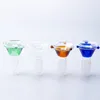 Smoking Pipe Glass Bong Bowl Mushroom Style 10mm 14mm 19mm Male Female Colorful Dab Rig Bubbler Pipes Glass Bowls Smoking Accessories