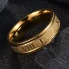 2022 nova tendência numerais romanos anel masculino temperamento moda 6mm largura anéis de aço inoxidável para meninos meninos aniversário jóias gift6619361